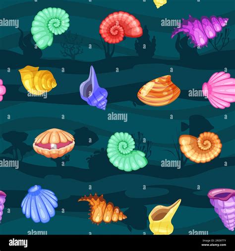 Seashell Seabed Stock Vector Images Alamy