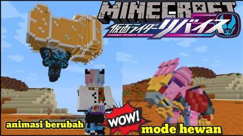 ADA ANIMASI BERUBAH MINECRAFT ADDON KAMEN RIDER REVICE SUPPORT 1