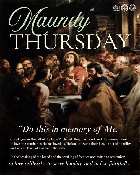 The DLSAU WebTube - April 17, 2025 | MAUNDY THURSDAY Jesus’ Humble