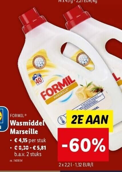 Wasmiddel Marseille Promotie Bij Lidl