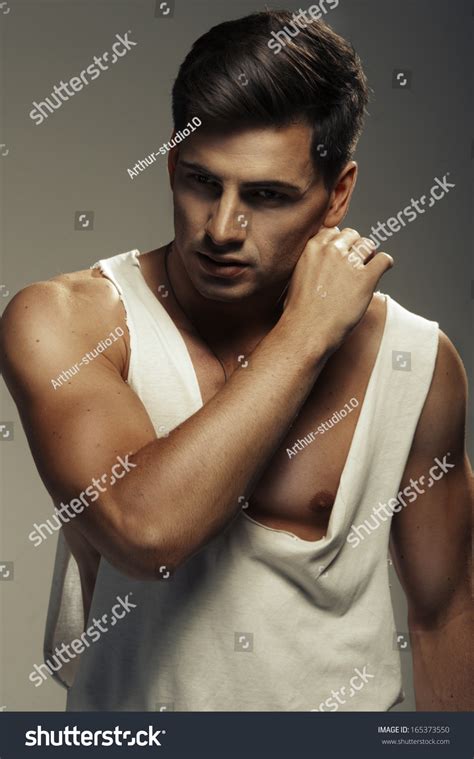 Стоковая фотография Sexy Fashion Portrait Hot Male Model Shutterstock