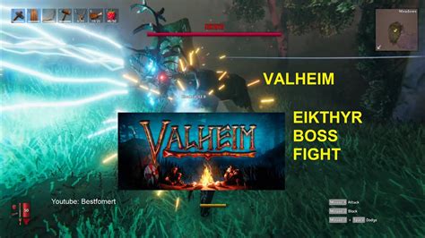 Valheim Eikthyr Boss Fight YouTube