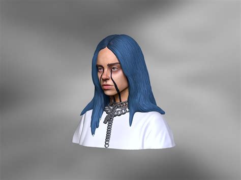 Billie Eilish D Model D Printable Cgtrader