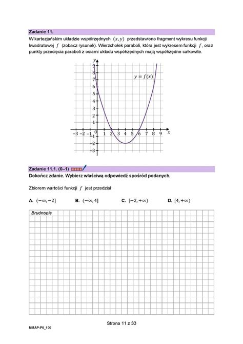 ZADANIE 11 arkusz CKE i odpowiedzi do matury próbnej z matematyki