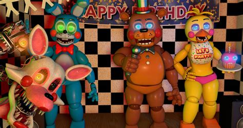 FNaF 2. Toy Animatronics by TOPTDXQ666 on DeviantArt