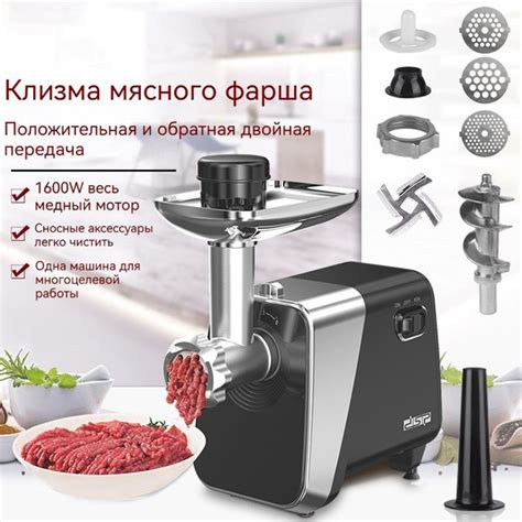 Мощная семейная кухня; вертикальная крупная мясорубка; клизматическая ...