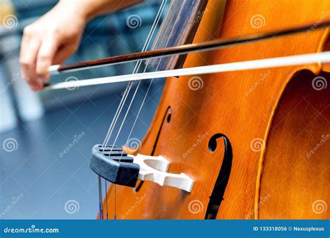 close   cello  bow  hands stock photo image  professional