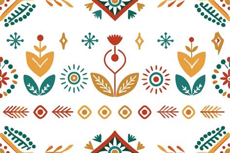 Handdrawn Bohemian Pattern Collection Premium Ai Generated Vector
