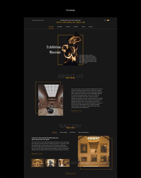 Exhibitions and Information Centers Web Design :: Behance