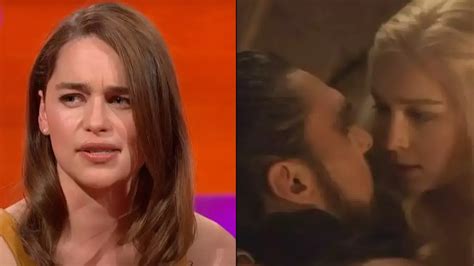 Emilia Clarke Was Shocked By Jason Momoa S Replacement For Modesty Sock During Sex Scene Flipboard