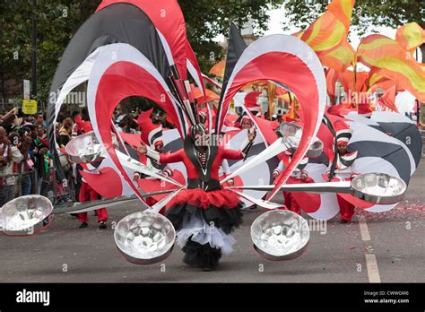 Notting Hill Carnival In London Group Masquerade 2000 Mas Band Stock