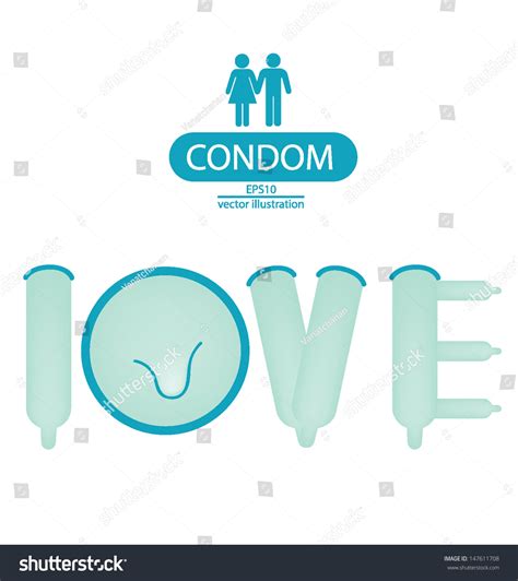 Sex Love Condom Vector Illustration Stock Vector Royalty Free Shutterstock