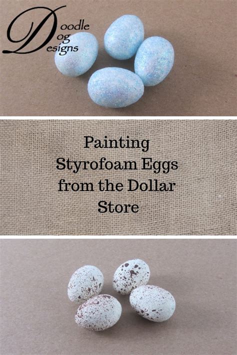 Painting Styrofoam Eggs - DoodleDog Designs Primitives