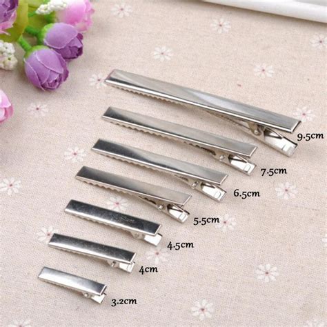 Kjøp 20 Pcs Flat Metal Single Prong Alligator Clips Barrette Bows Diy Hair Accessories Joom