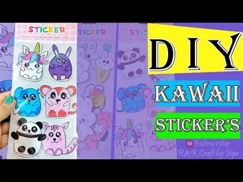 How To Make Stickers DIY Stickers Handmade Stickers Homemade