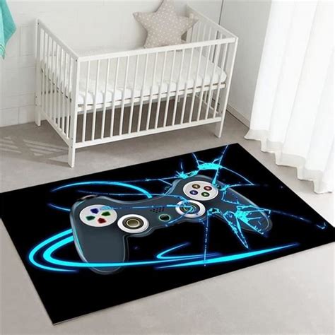 CRg 4717 Tapis Gamer Sol Chambre Ado Garcon Fille Tapis Gaming Room