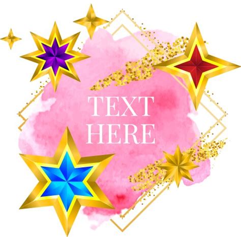 Pink Rose Nude And Golden Brush Strokes In Gold Vector Image