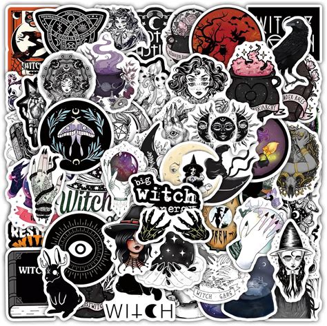 Amazon.com: 50pcs Witch Stickers,Aesthetic Kawaii Stickers for Girl ...