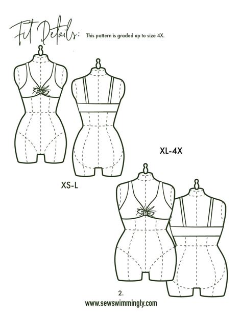 Reversible Bikini Top Sewing Pattern PDF Women S Swimsuit Etsy