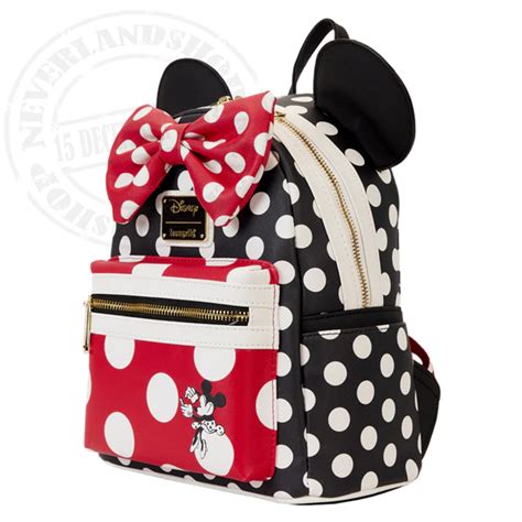 Neverlandshop Loungefly Mini Backpack Rocks The Dots Minnie Wdbk3464