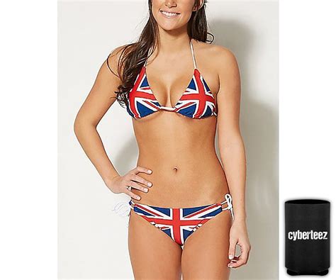 British Flag Women S Pc String Bikini Uk Great Britain England Swimsuit Coolie L Walmart