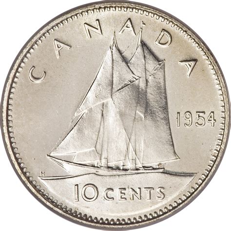 10 Cents Elizabeth Ii 1ère Effigie Canada Numista