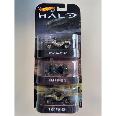Hot Wheels Halo UNSC Gungoose UNSC Warthog And Urban Warthog FREE Gold Color Sky Dome