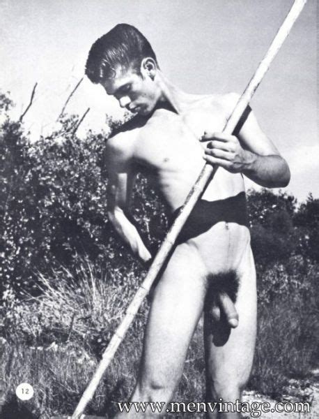 Vintage Nude Male Athlete Naked