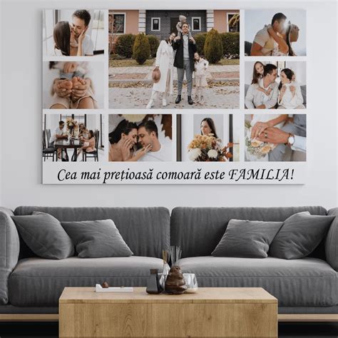 Tablou Canvas Personalizat 60x60 Cm Poze Scris Sau Colaj