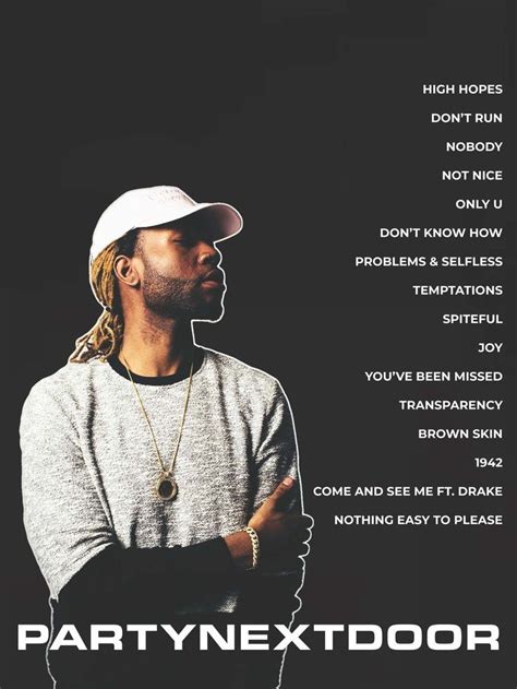 Partynextdoor Album Poster Partynextdoor Album Doors Albums Album