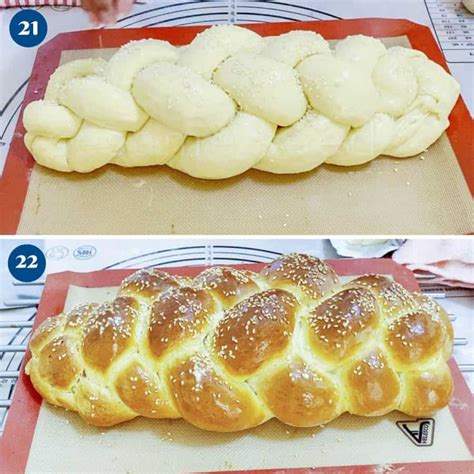 6 Braid Challah Delicious Braided Egg Bread Recipes Veena Azmanov Kitchen