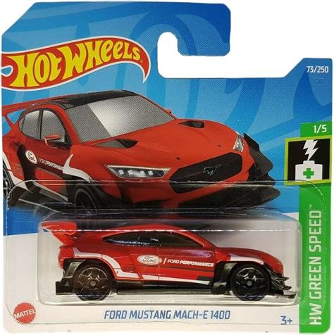 Hot Wheels Ford Mustang Mach E Hw Green Speed Hcx Short Card Mattel