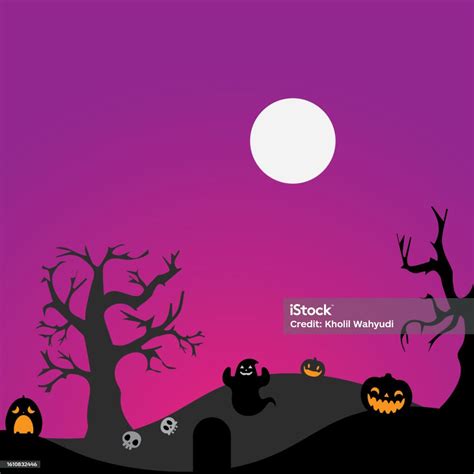 Background Vector Design With Halloween Theme Stock Illustration