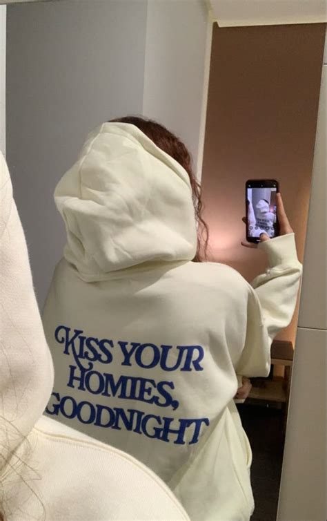 kiss your homies goodnight nude project hoodie Moda para mujer Marca de moda Suéteres con