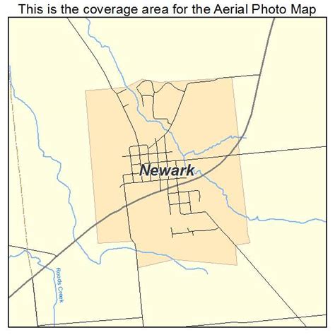 Aerial Photography Map of Newark, IL Illinois