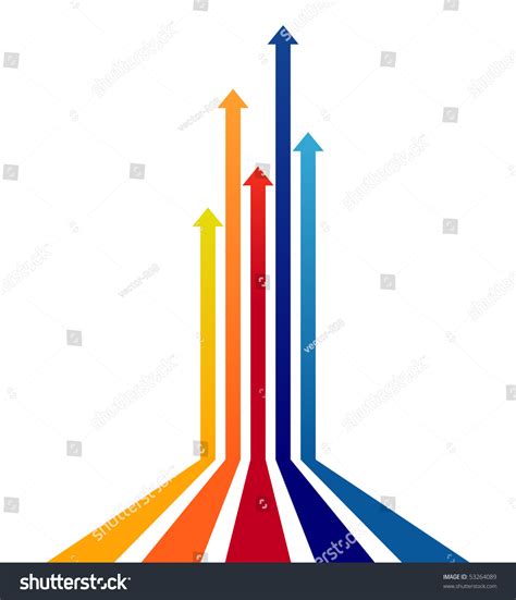 Colored Arrows Vector Stock Vector 53264089 Shutterstock