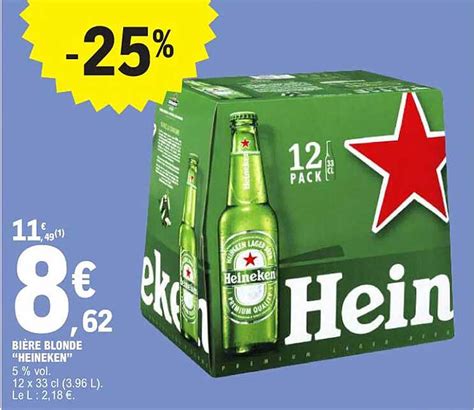 Promo Bi Re Blonde Heineken Chez E Leclerc Icatalogue Fr