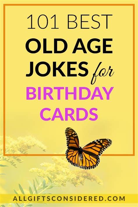 101 Best Old Age Jokes for Birthday Cards