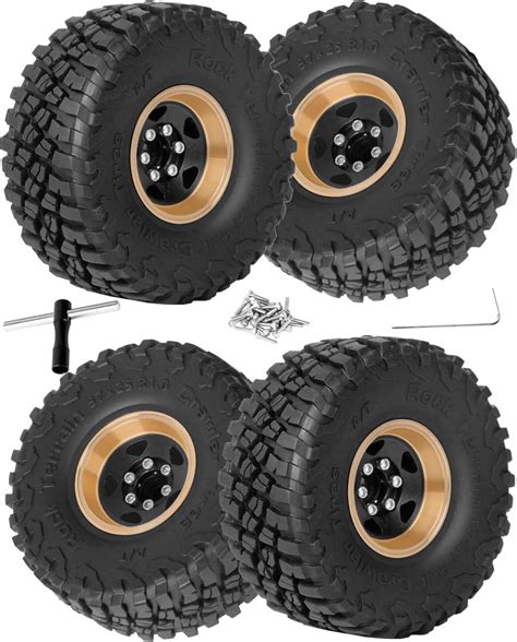 Amazon Rcarmubwow In Beadlock Rc Wheels And Tires For