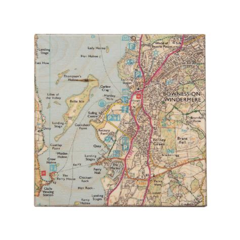 bowness  windermere os map coaster love  lakes