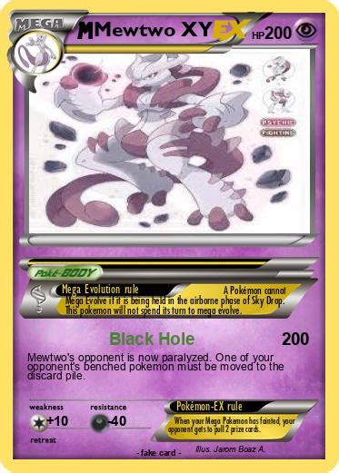 Pokémon Mewtwo XY 5 5 - Black Hole - My Pokemon Card