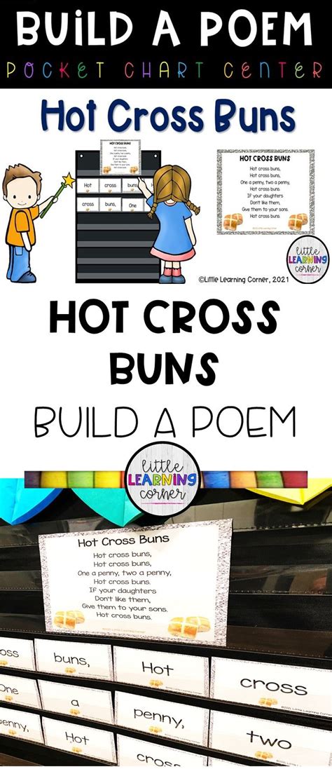 Hot Cross Buns Build A Poem Nursery Rhymes Pocket Chart Center Pocket Chart Center