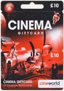 Gift Card: Cinema (Cineworld, United Kingdom of Great Britain ...