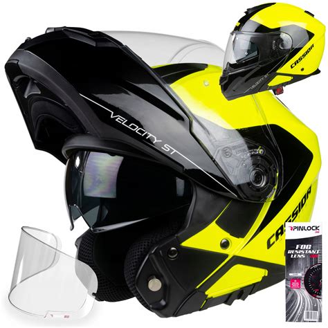 Cassida Motocyklowy Kask Flip Up V City Pinlock Sczekowy St