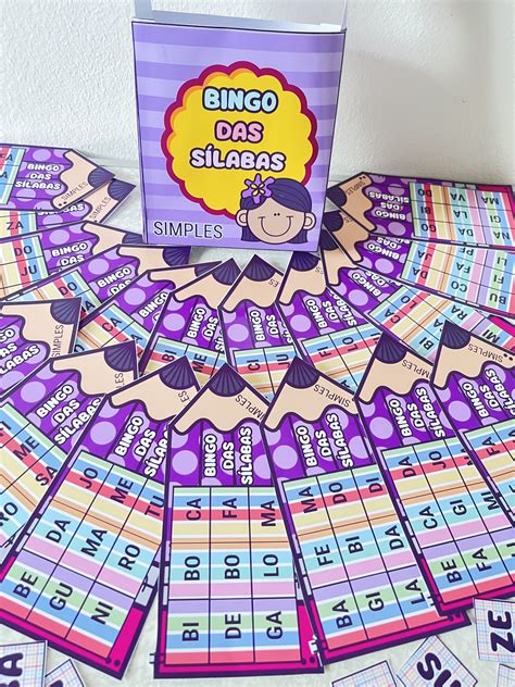 Bingo Das Silabas Simples - Bingo das sílabas simples – Jujuba interativa