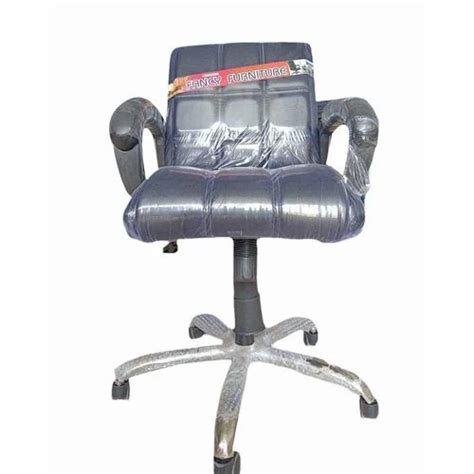 Navy Blue Mid Back Rexine Staff Office Chairs At Rs 3200 In Dehradun