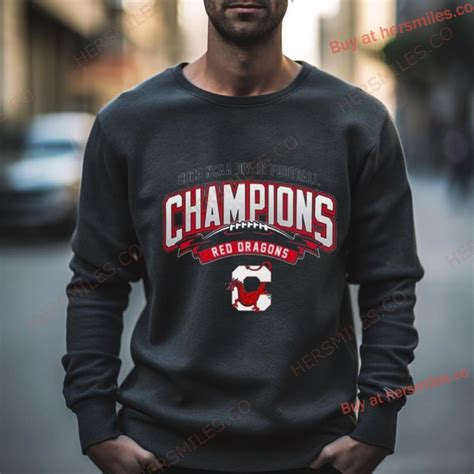 Cortland Red Dragons 2023 Div Football Champions Shirt - Hersmiles