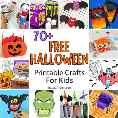 70+ Fun and Free Printable Halloween Crafts For Kids - Kids Craft Room