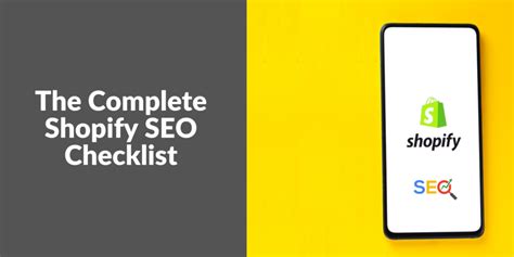 The Complete Shopify Seo Checklist Ebizon