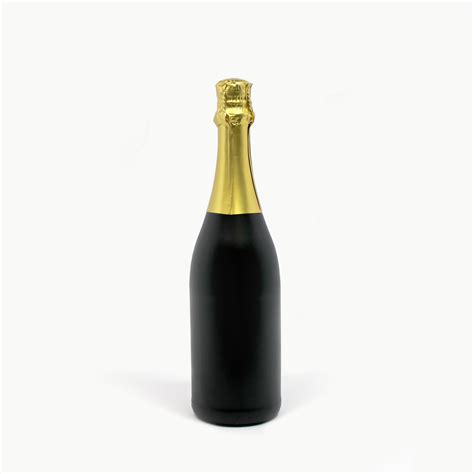 Sekt trocken schwarz gold 0,75 l - uniqart label